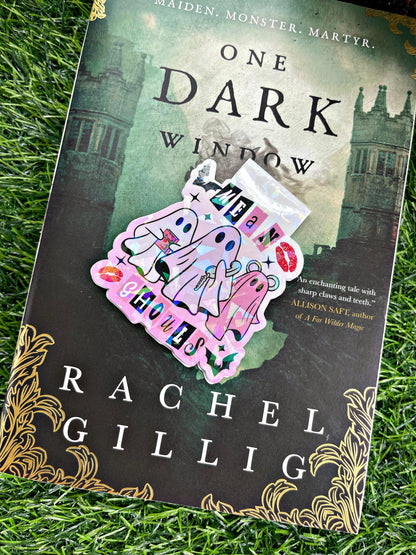 Mean Ghouls Magnetic Bookmark, Mean Girls Bookmark, Pink Reading Accessory, Bookish Gift, Cute Bookmark