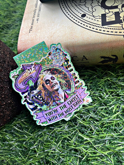 Beetle Guy Magnetic Bookmark, Ghost With The Most Bookmark, Halloween Bookmark, Reading Accessory, Bookish Gift, Cute Bookmark