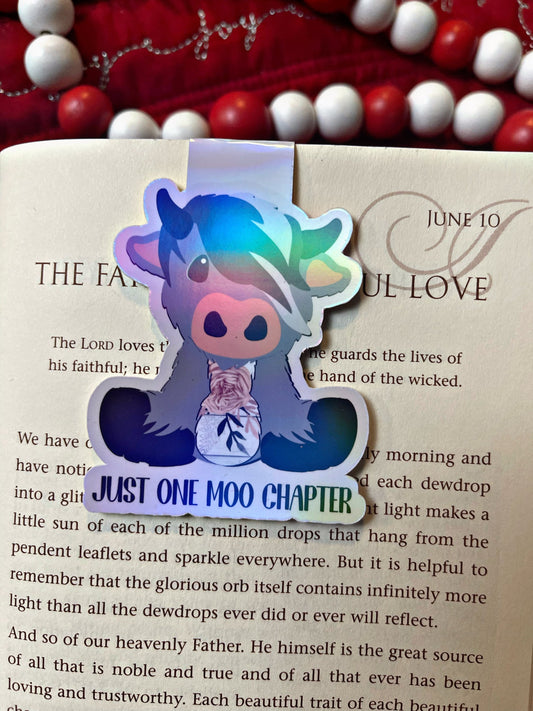 Highland Cow Bookmark, Cute Cow Magnetic Bookmark, Reading Accessory, Book Gift, Cute Bookmark, Unique Bookmark, Personalized Bookmark