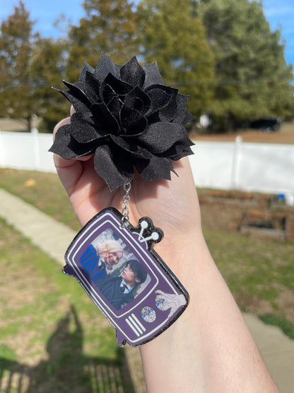 Gothic Girl Car Freshener-  Car Charm- Cute Car Accessories- Essential Oils Car Charm- Scented Car Freshener- Vent Clip- Car Charm