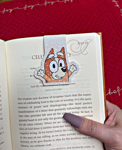 Bluey Bookmark, Bingo Magnetic Bookmark, Reading Accessory, Book Gift, Cute Bookmark, Unique Bookmark, Personalized Bookmark