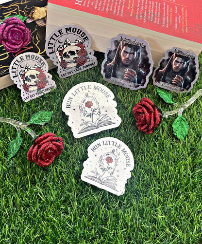 Dark Romance Themed Kindle Stickers - Cat And Mouse Stickers - Dark Romance Kindle Stickers -