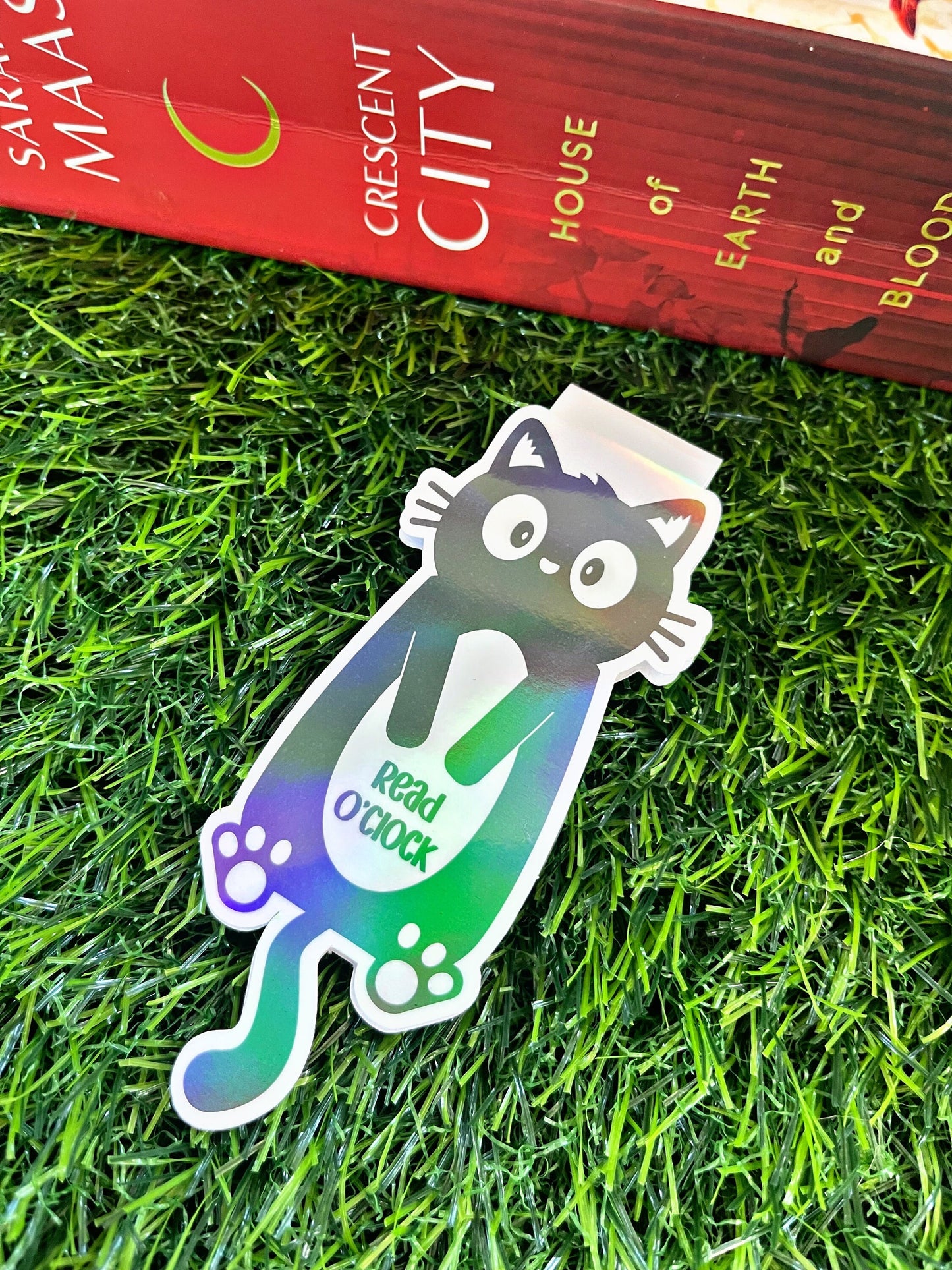 Cute Cat Magnetic Bookmark, Black Cat Bookmark,  Cute Reading Accessory, Book Gift, Cute Bookmark, Unique Bookmark