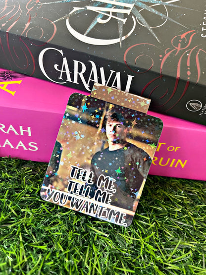 Fear Movie Themed Magnetic Bookmark, Mark Wahlberg Bookmark, Dark Romance Bookmark, Cute Reading Accessory, Book Gift, Cute Bookmark