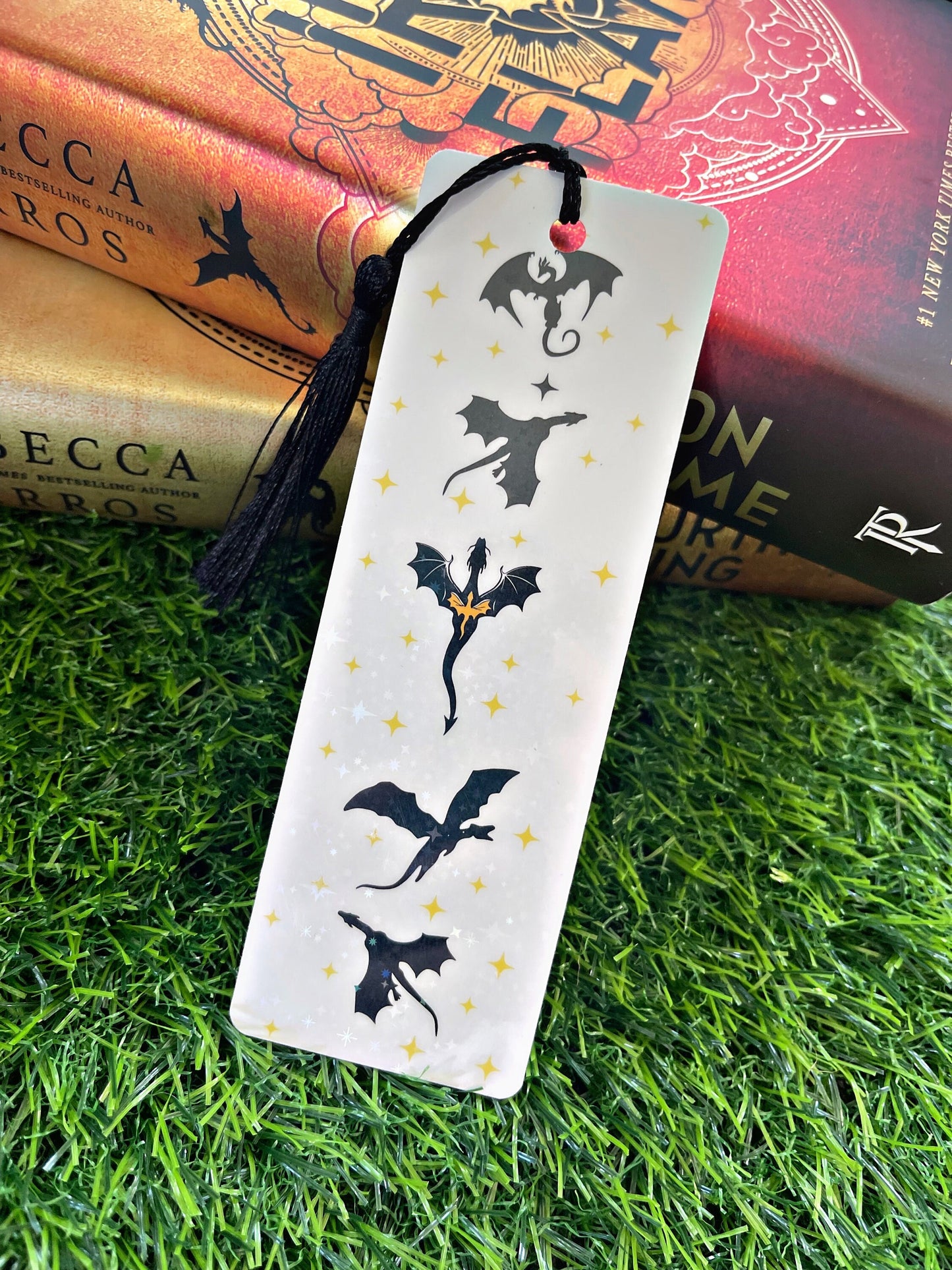 Dragon Bookmark, Forth Wing Themed Bookmark, Reading Accessory, Book Gift, Cute Bookmark, Unique Bookmark, Personalized Bookmark