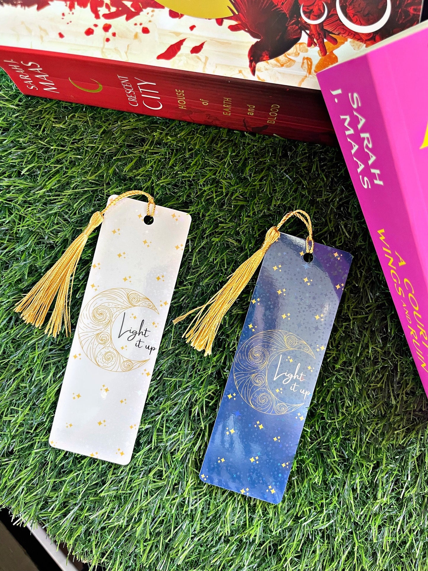Crescent City Themed Bookmark, Light It Up  Bookmark, Reading Accessory, Book Gift, Cute Bookmark, Unique Bookmark