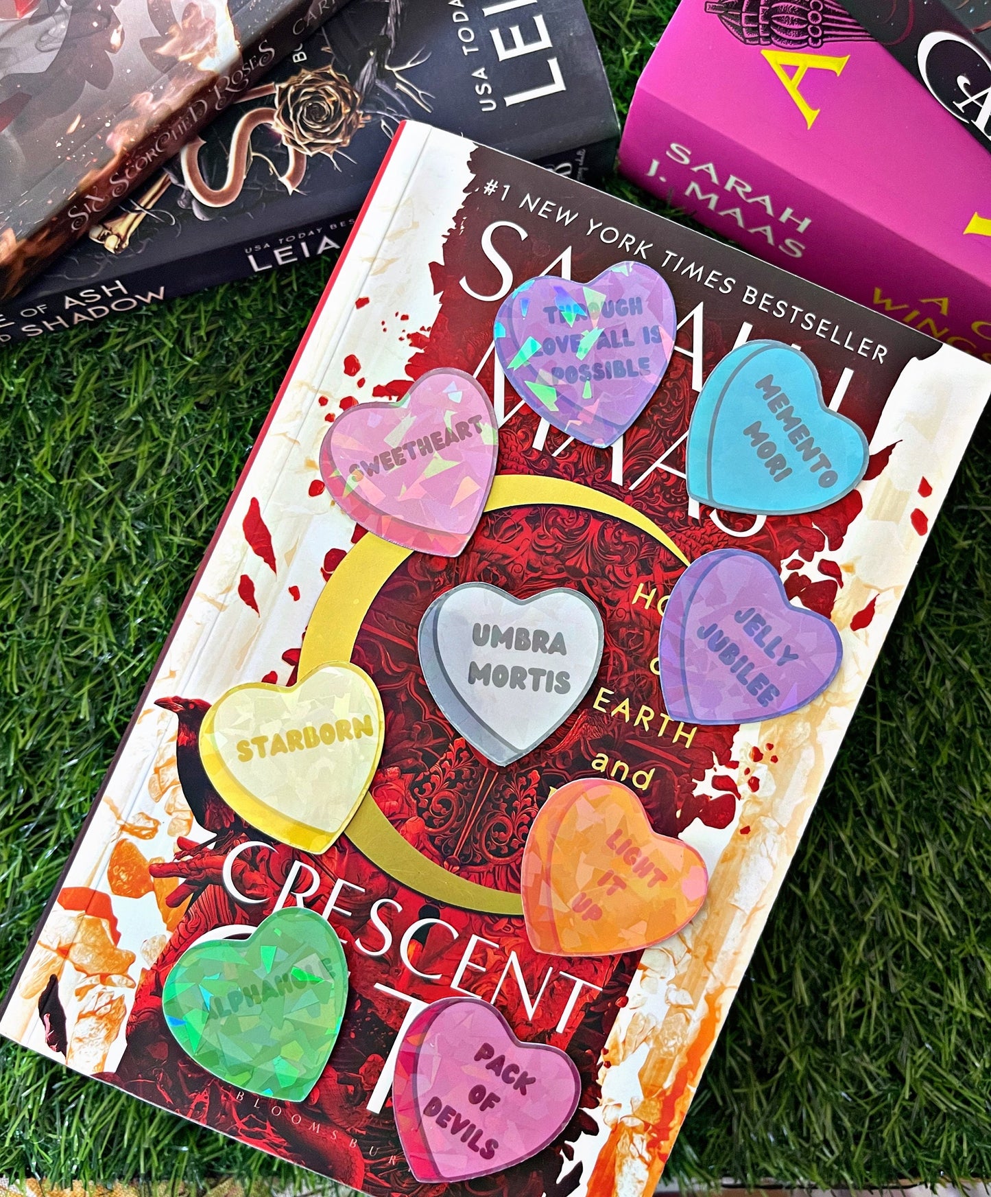 Crescent City Themed Kindle Stickers Set/ Set Of 9 Heart Stickers