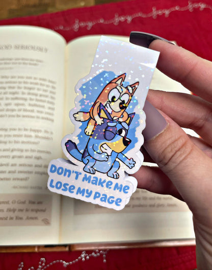 Bluey and Bingo Bookmark, Bluey Magnetic Bookmark, Reading Accessory, Book Gift, Cute Bookmark, Unique Bookmark, Personalized Bookmark