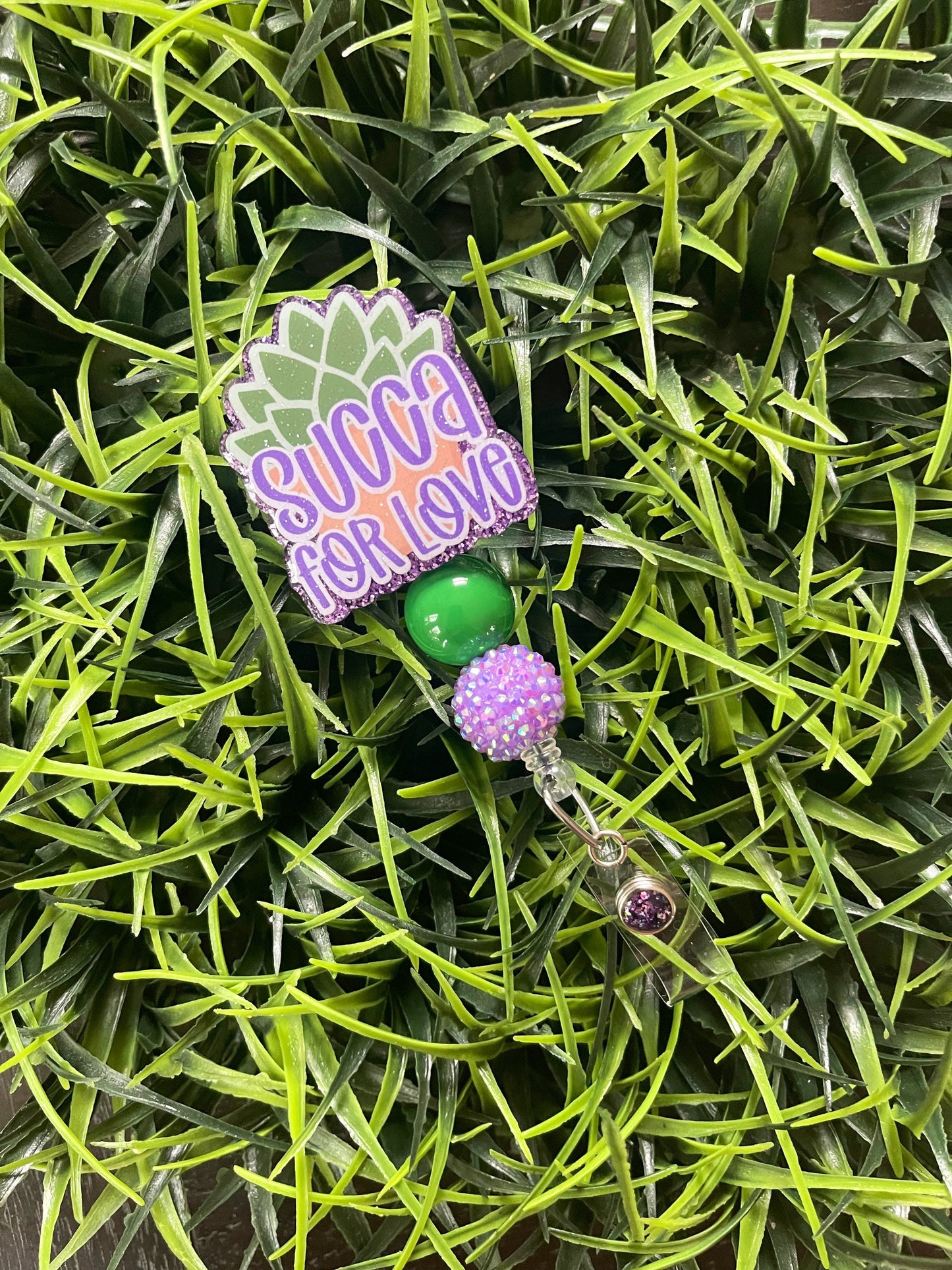 Valentines Day Badge Reel- Succulent Holiday Badge ID Holder- Nurse Badge Reel- Teacher Accessories- RN key Card- Not Today Succa Key Card