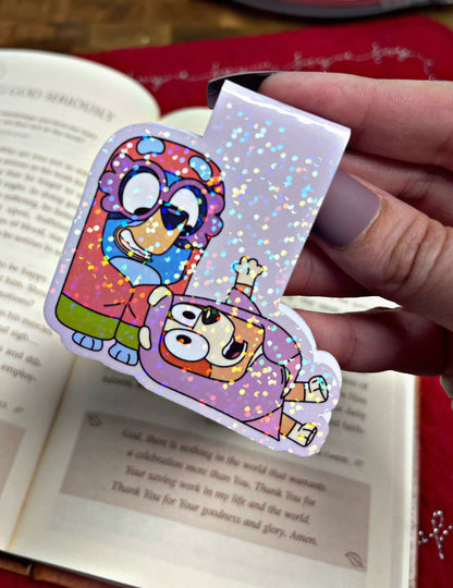 Bluey Bookmark, Magnetic Bookmark, Reading Accessory, Book Gift, Cute Bookmark, Unique Bookmark, Personalized Bookmark