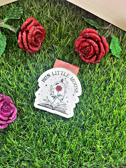 Haunting Adeline Themed Magnetic Bookmark, Cat and Mouse Magnetic Bookmark, Spring Bookmark,  Dark Romance Accessory, Book Gift,