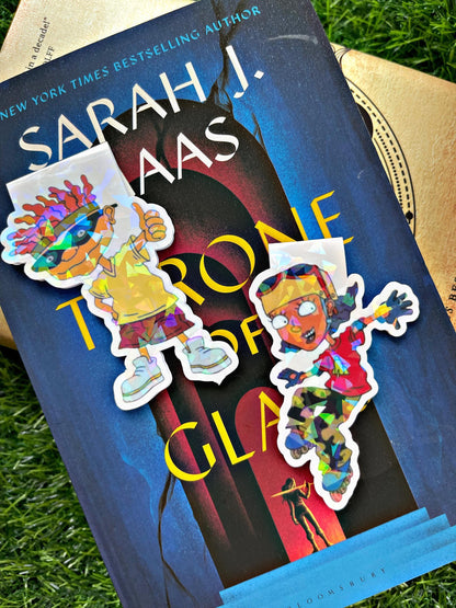 Rocket Power Bookmark, Cartoon Magnetic Bookmark, Cute Reading Accessory, Book Gift,