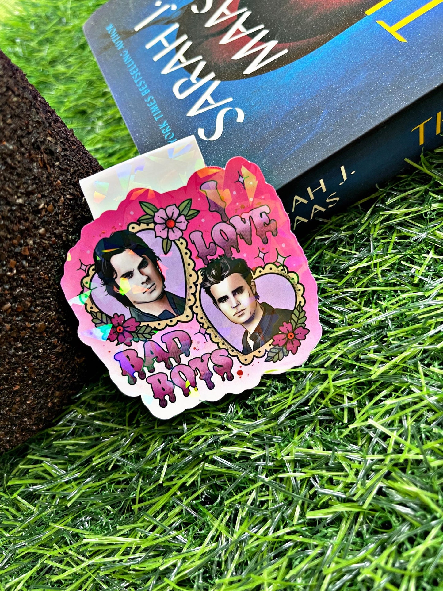 Vampire Diaries Magnetic Bookmark, I Love Bad Boys Bookmark, Salvatore Brothers Reading Accessory, Bookish Gift, Cute Bookmark