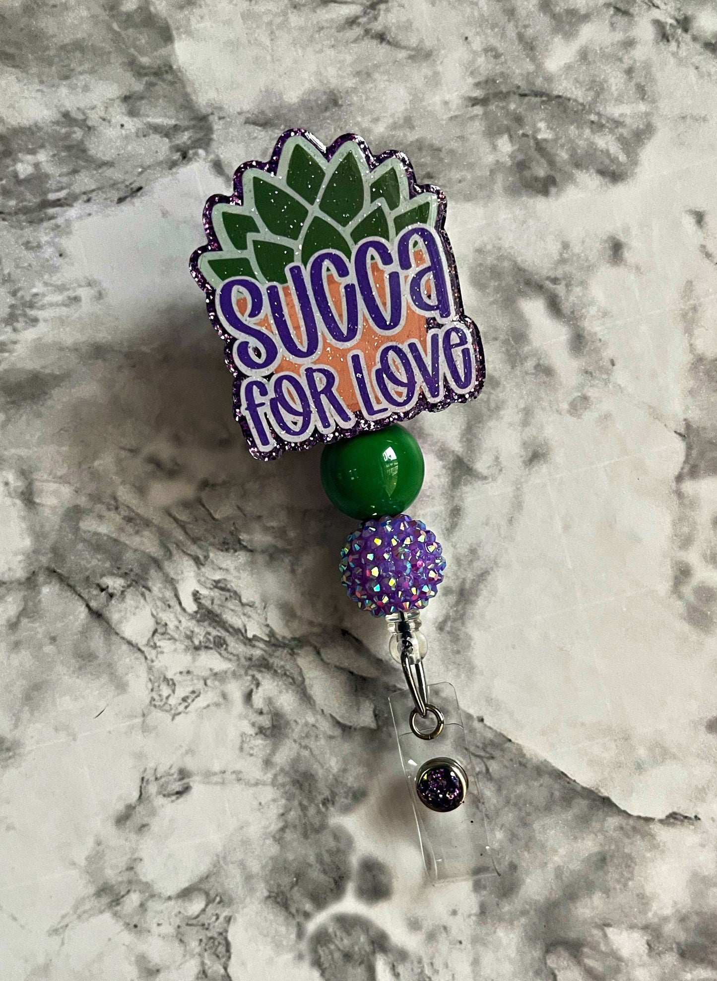 Valentines Day Badge Reel- Succulent Holiday Badge ID Holder- Nurse Badge Reel- Teacher Accessories- RN key Card- Not Today Succa Key Card