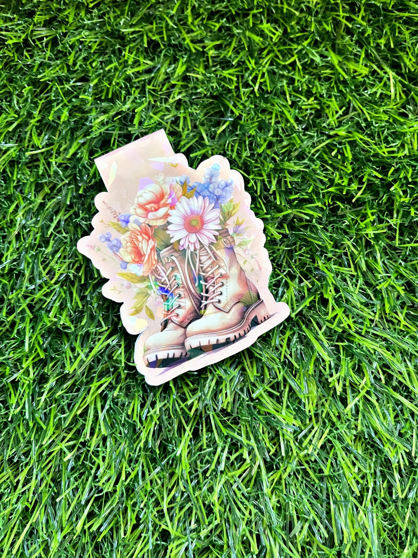 Floral Boots Magnetic Bookmark, Spring Bookmark,  Cute Reading Accessory, Book Gift, Cute Bookmark, Unique Bookmark, flower Bookmark