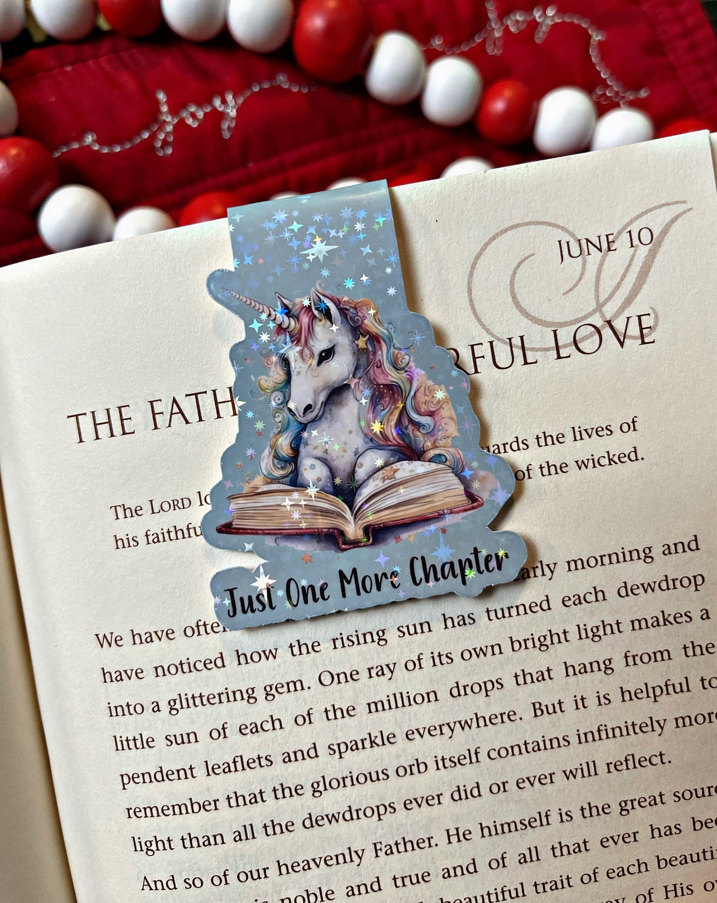 Unicorn Reading Bookmark, Unicorn Magnetic Bookmark, Reading Accessory, Book Gift, Cute Bookmark, Unique Bookmark, Personalized Bookmark