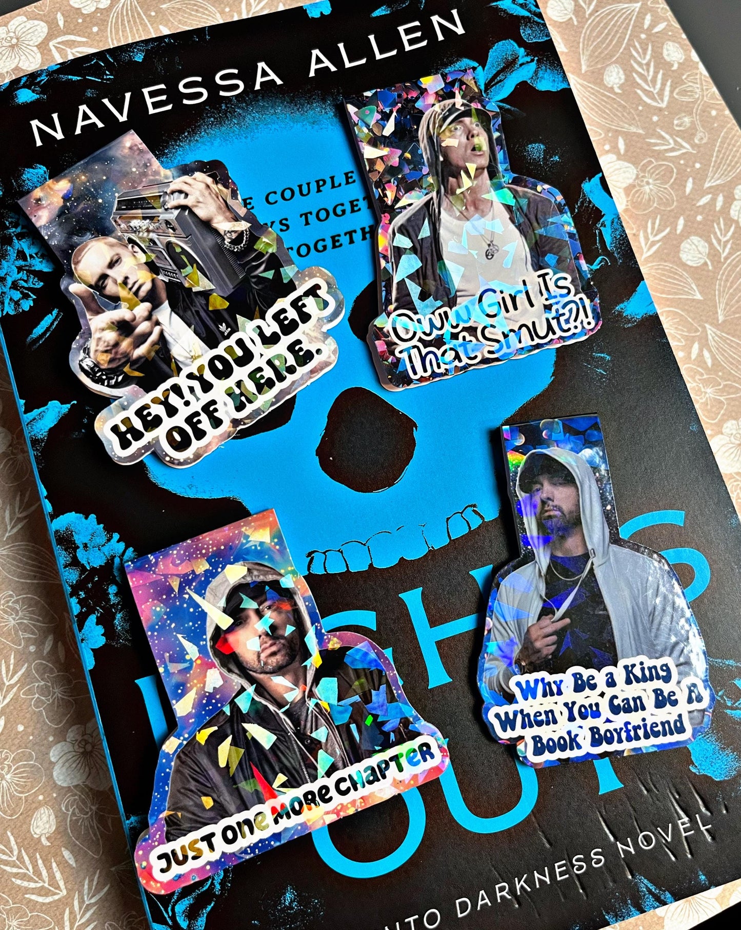 Book Boyfriend Magnetic Bookmark, Kindle Stickers