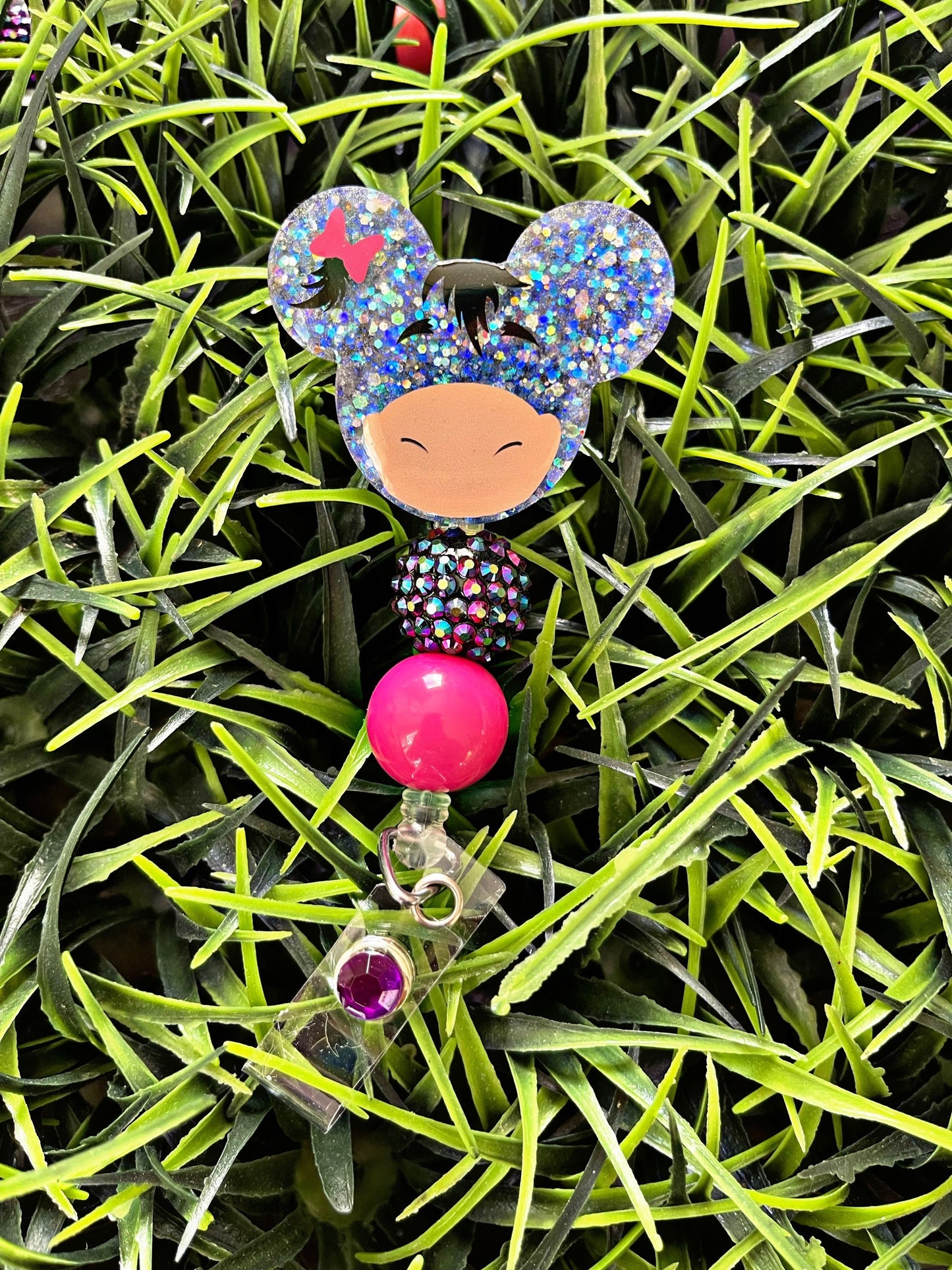 Winnie The Pooh Inspired Badge Reel - Eeyore ID Clip- Badge Holder-  Animal ID Holder- Nurse Gift- Teacher Gift- Mouse