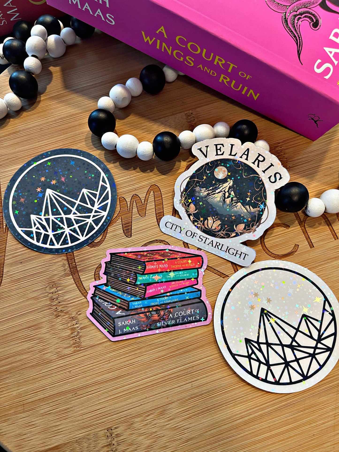 Acotar Themed Kindle Stickers/ City Of Starlight Stickers/ bookish Accessories/ Kindle Accessories/ Planner Accessories/ Journal Accessories