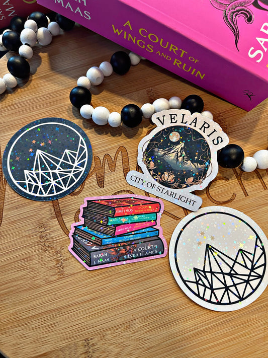 Acotar Themed Kindle Stickers/ City Of Starlight Stickers/ bookish Accessories/ Kindle Accessories/ Planner Accessories/ Journal Accessories
