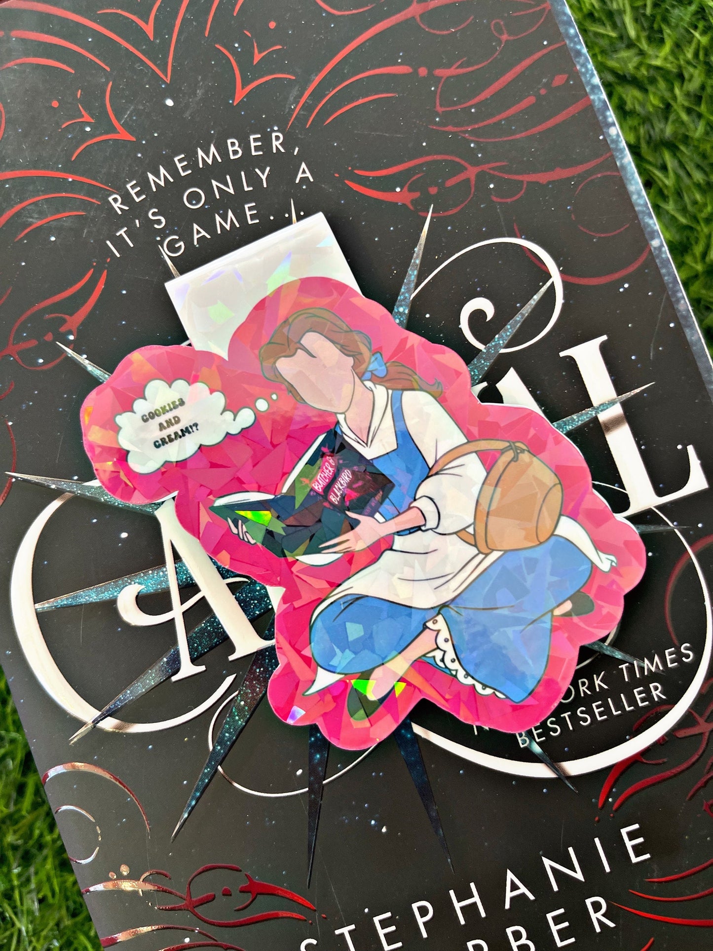 Belle Reading Themed Magnetic Bookmark, Butcher And Blackbird Bookmark, Beauty and The Beast Bookmark, Cute Reading Accessory, Book Gift,